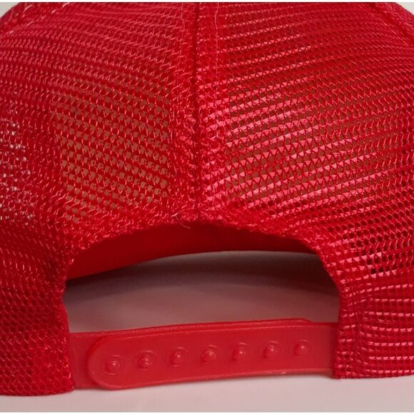 Vintage 80's Northrop US Air Force USA Red White Blue Speedway Snapback Hat Cap - Picture 9 of 12